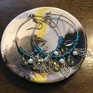 Lucky Brand Beaded Hoop Earrings